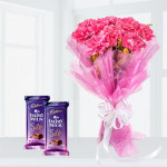 Silky Surprise Carnations And Chocolates